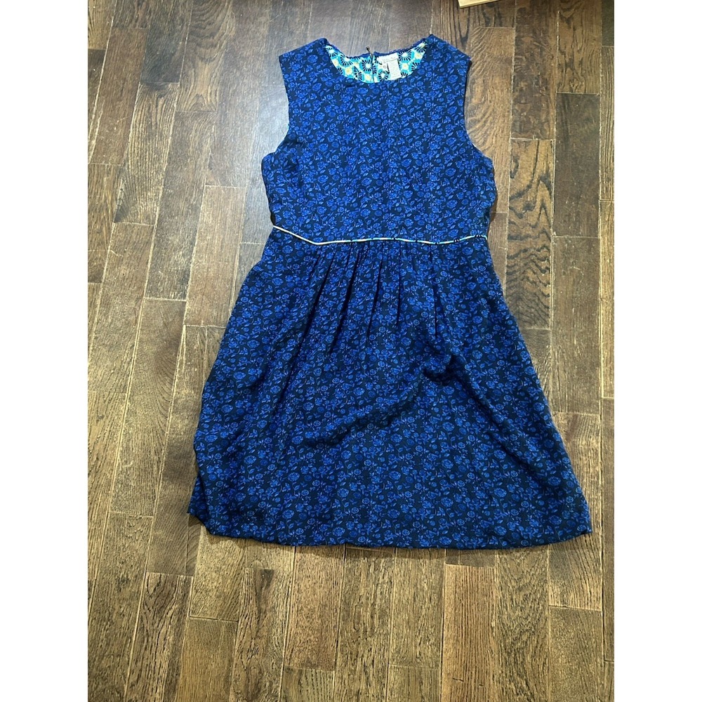 Matilda Jane Dress Women's Size 14 Navy Violets Are Blue Floral